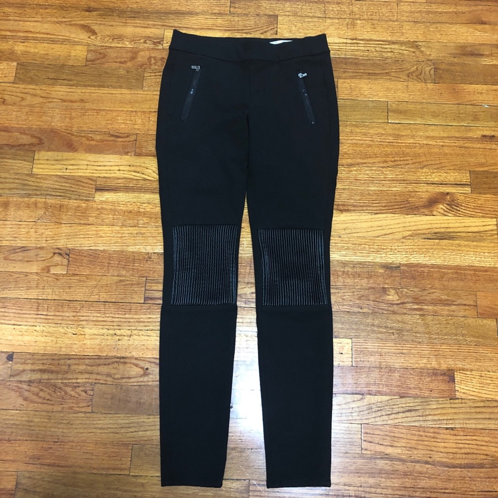 Zara high rise black leggings, biker like